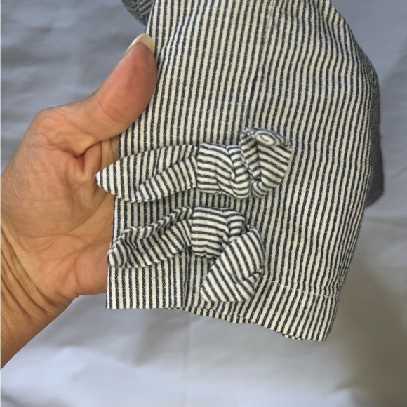 Edgehill Collection girls high waisted striped shorts | size 6 girls - Picture 4 of 4